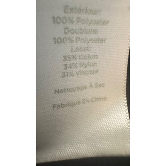 NWT Black RSVP By Talbots Size 14 Lace Overlay Dress Polyester Nylon Cotton - Picture 15 of 16